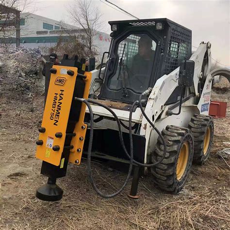 driver biew of a skid steer|hydraulic post driver for skid steer.